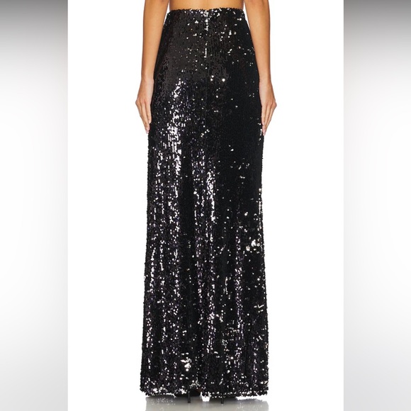 NWOT L'AGENCE Fully Sequined Maxi Skirt In Cloud Blue - Picture 14 of 16